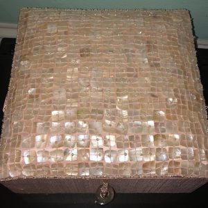 Used pink jewelry box